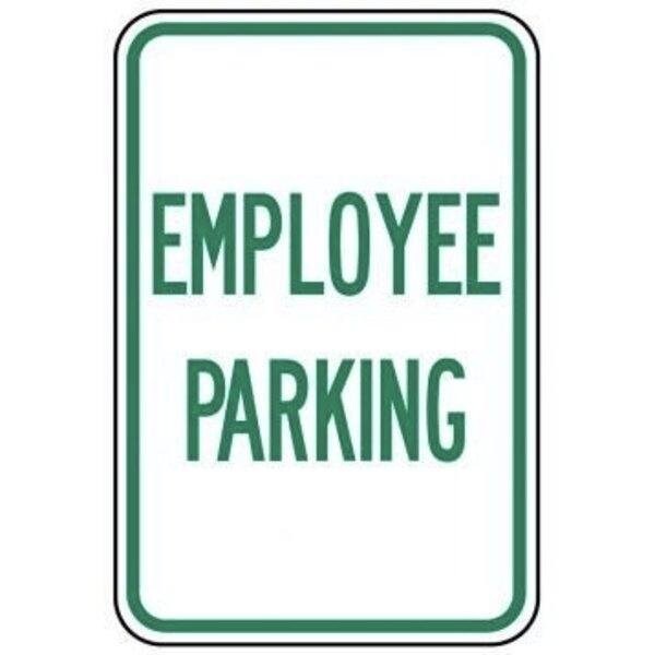 Accuform TRAFFIC SIGN EMPLOYEE PARKING 18 in X FRP360RA - main